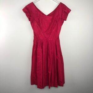1950s/60s Pink Fit and Flare Dress XS Vintage